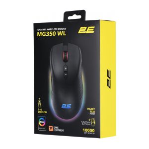 მაუსი - 2E - MG350 WL - RGB - USB - Black