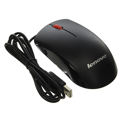 მაუსი - Lenovo Optical Mouse - USB Black