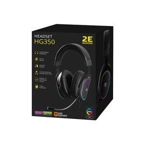 ყურსასმენი - 2E - HG350 Gaming 7.1mm - Black - RGB