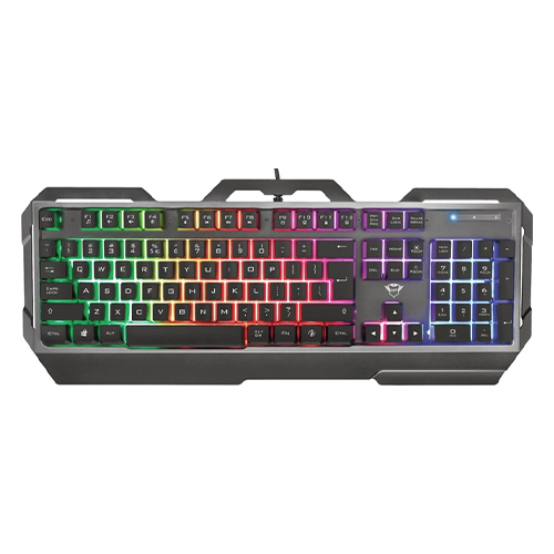 კლავიატურა - Trust - GXT 856 Torac - Gaming LED - USB - Black