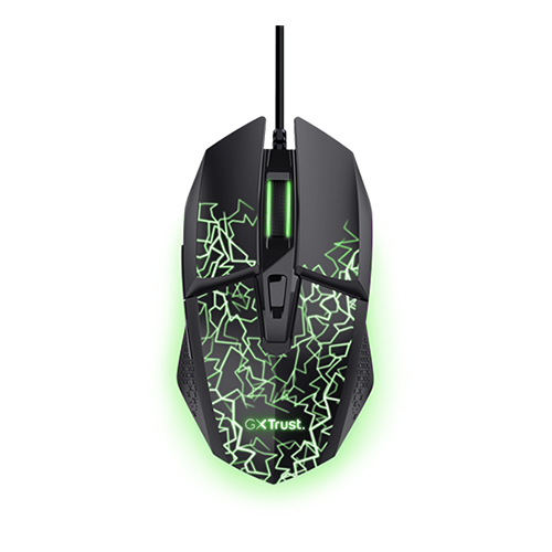მაუსი - Trust - GXT 113 Felox - LED - USB - Black