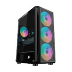 ქეისი - 1STPlayer - X5 - ATX Case - 4 Fan - Black