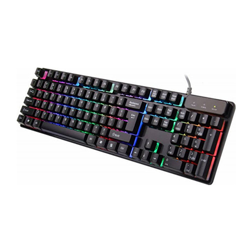 კლავიატურა - KR-6300 - LED - USB - Black