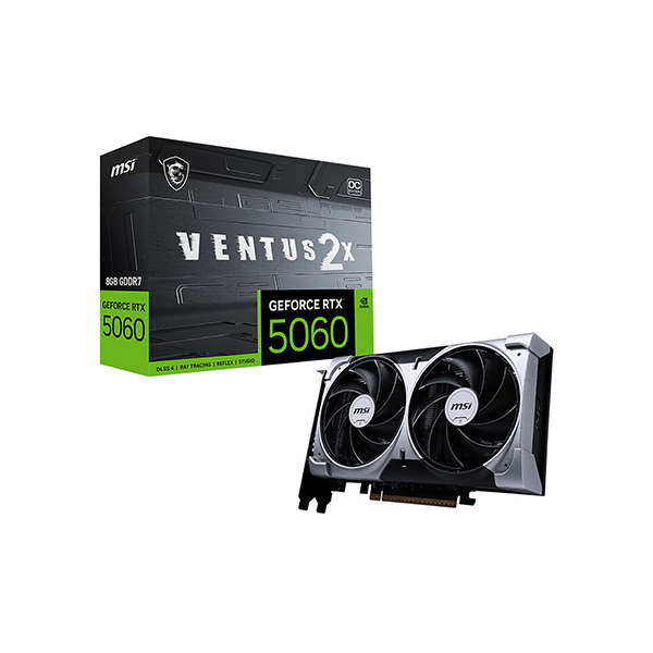ვიდეობარათი - RTX 5060 | 8GB GDDR7 | MSI Ventus 2X OC