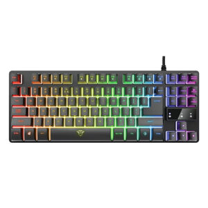 კლავიატურა - Trust - GXT 833 Thado - TKL Gaming LED - USB - Black