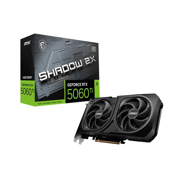 ვიდეობარათი - RTX 5060 Ti | 8GB GDDR7 | MSI Shadow 2X OC