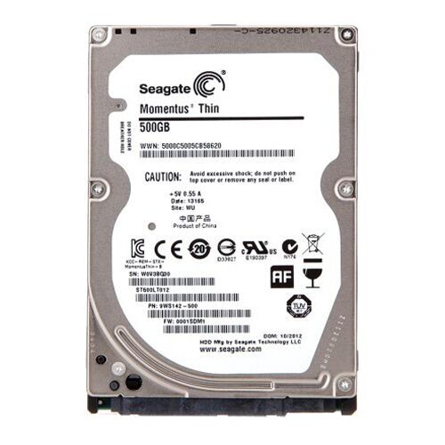 HDD - Seagate Momentus Thin | 500 GB | SATA III | 2.5" HDD