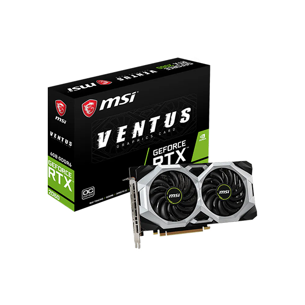 ვიდეობარათი - RTX 2060 | 6GB GDDR6 | MSI Ventus