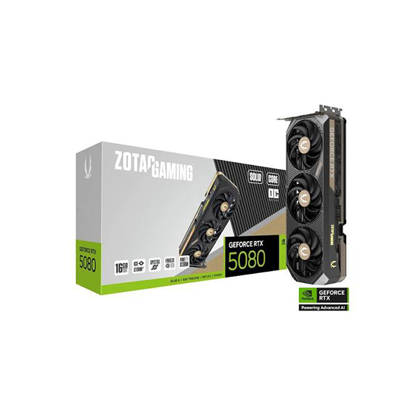 ვიდეობარათი - RTX 5080 | 16GB GDDR7 | Zotac Solid Core OC