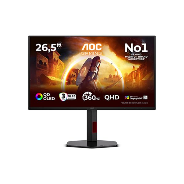 მონიტორი - AOC 26.5" QD-OLED Q27G4SDR 360Hz Gaming HDMI შავი