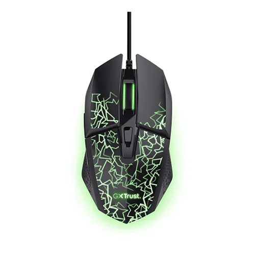 მაუსი - Trust - GXT 113 Felox - LED - USB - Black