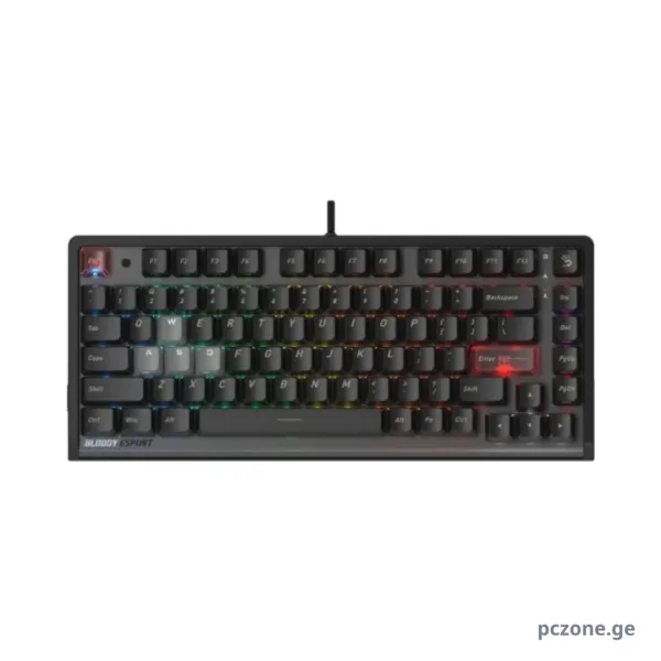კლავიატურა - A4Tech - LK70 - Light Strike Speed Neon Gaming Keyboard - Ash Black