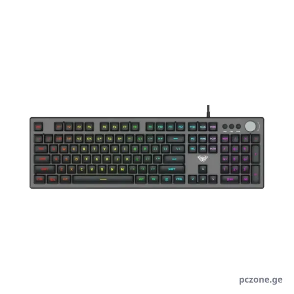კლავიატურა - AULA - F2028 - Gaming - USB - Gray/Black