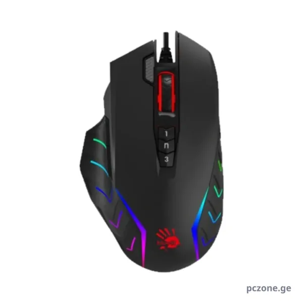 მაუსი - A4Tech - Bloody J95s 2-Fire RGB - Gaming - Stone Black