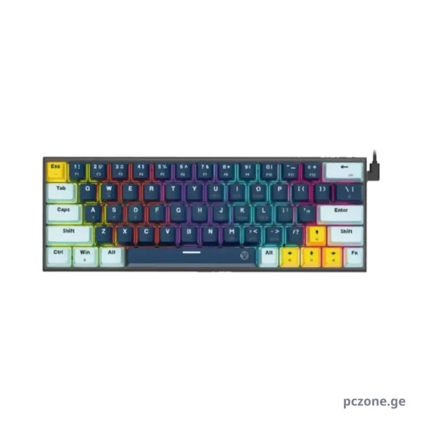 კლავიატურა - Fantech - ATOM63 MK874V2 Mizu Edition - Mechanical Keyboard - Rosie Switch - Blue