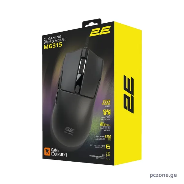მაუსი - 2E - MG315 - Gaming - Black